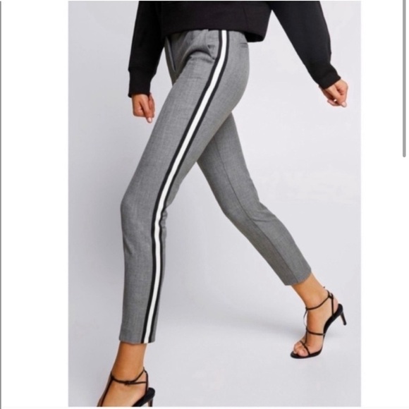 Banana Republic Gray Striped Sloan Pants Career Slacks Business Casual Office - Picture 13 of 13